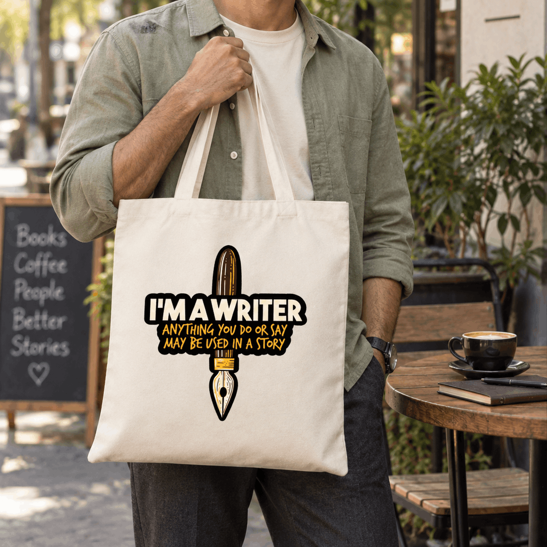 I'm A Writer Canvas Tote Bag Secondary image