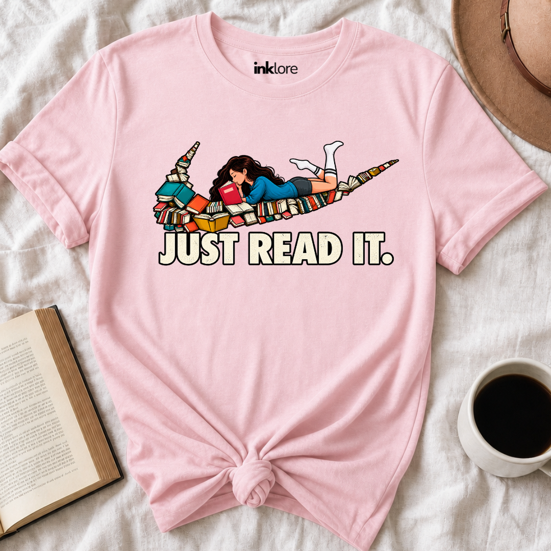 Just Read It Book Swoosh T-Shirt Secondary image
