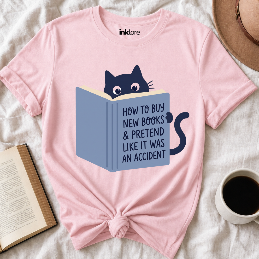 How To Buy New Books Black Cat T Shirt