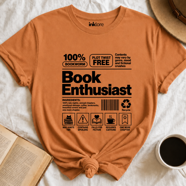 Book Enthusiast T Shirt
