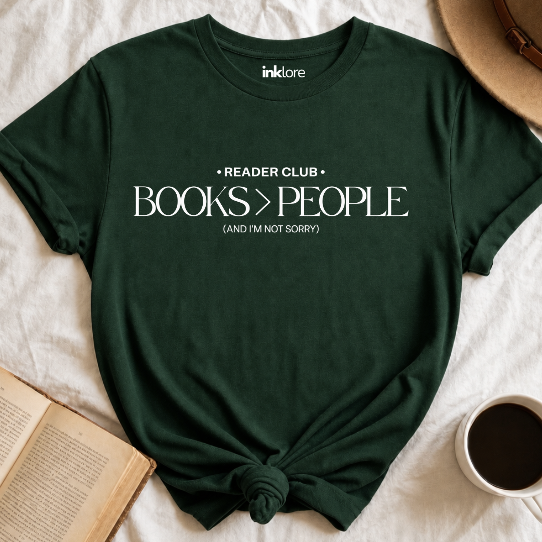 Reader Club Books Over People Graphic T-Shirt