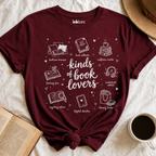 Kinds of Book Lovers Graphic T-Shirt