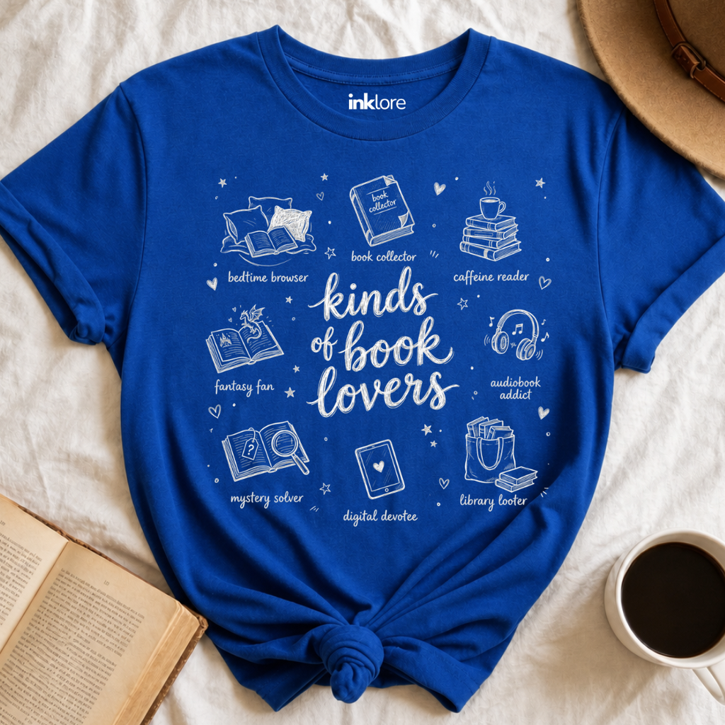 Kinds of Book Lovers Graphic T-Shirt