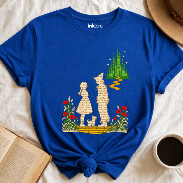 Wizard of Oz Book Page Silhouette T-Shirt