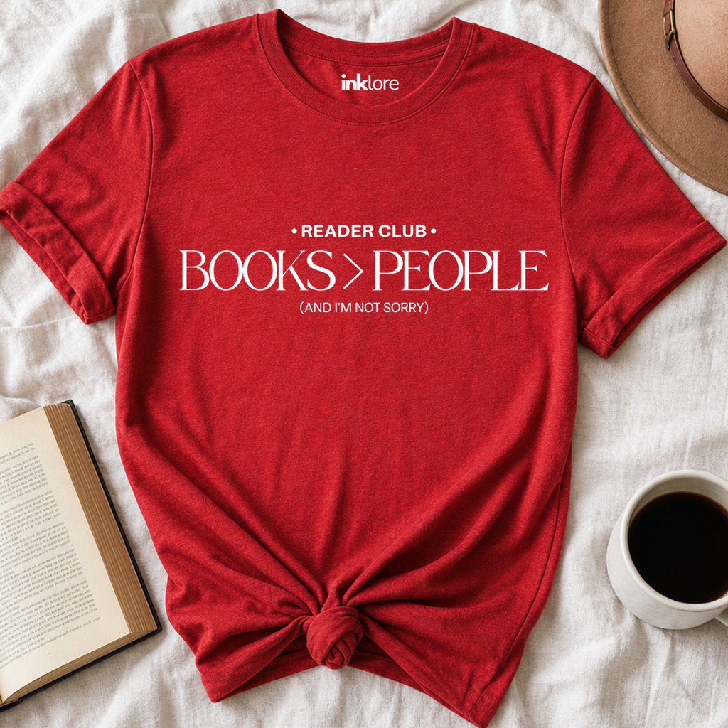 Reader Club Books Over People Graphic T-Shirt