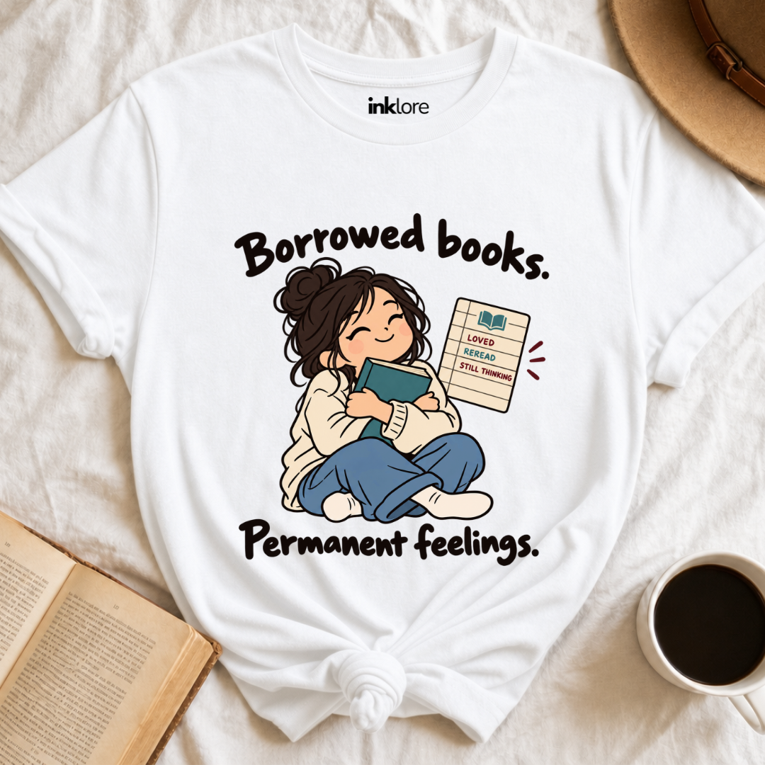 Borrowed Books Permanent Feelings T-Shirt