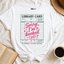 Sorry I'm Booked Library Card T-Shirt