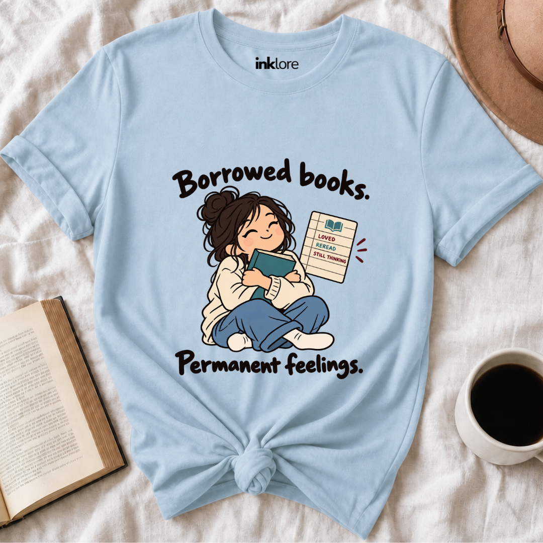Borrowed Books Permanent Feelings T-Shirt