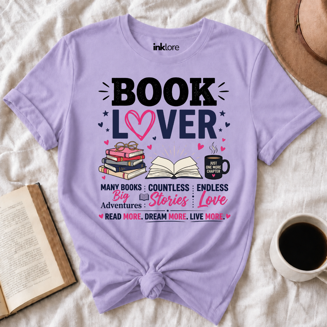 Book Lover Graphic T-Shirt
