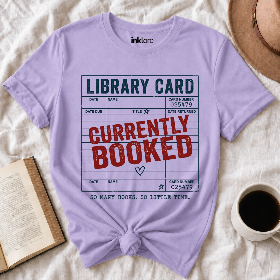 Currently Booked Library Card T Shirt