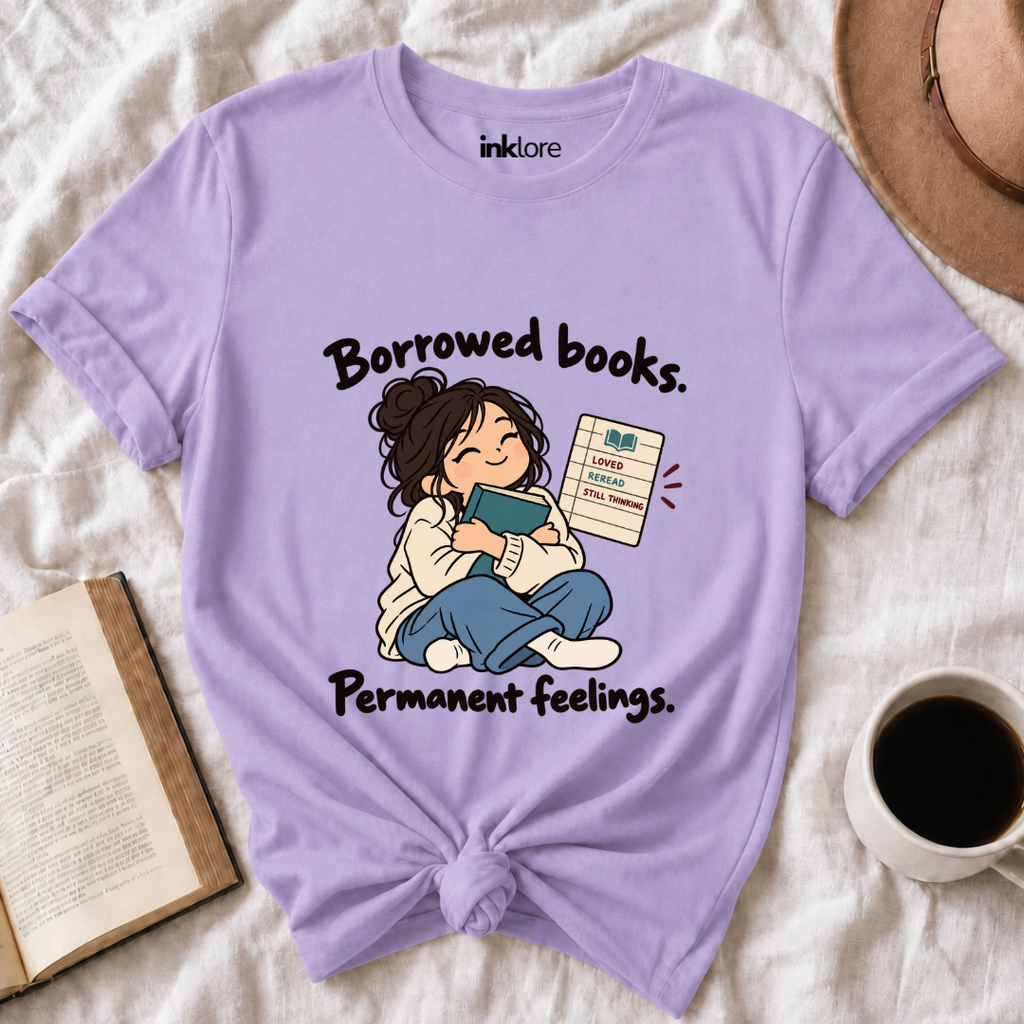 Borrowed Books Permanent Feelings T-Shirt