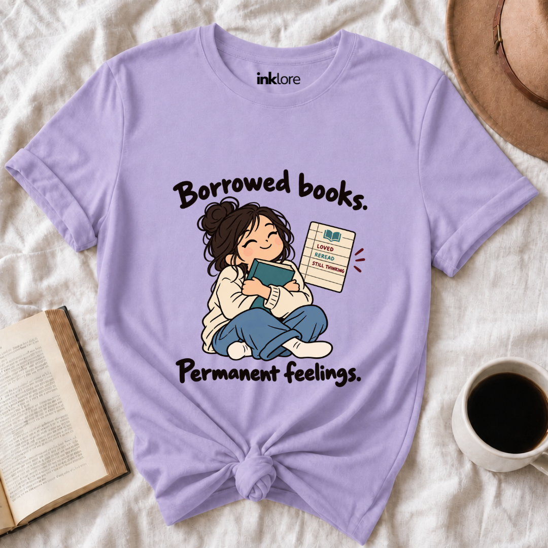 Borrowed Books Permanent Feelings T-Shirt