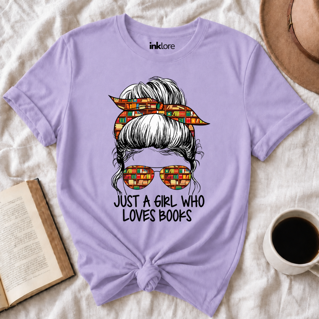 Just A Girl Who Loves Books T-Shirt
